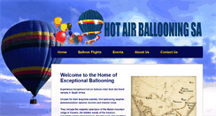 Desktop Screenshot of hotairballooningsa.co.za